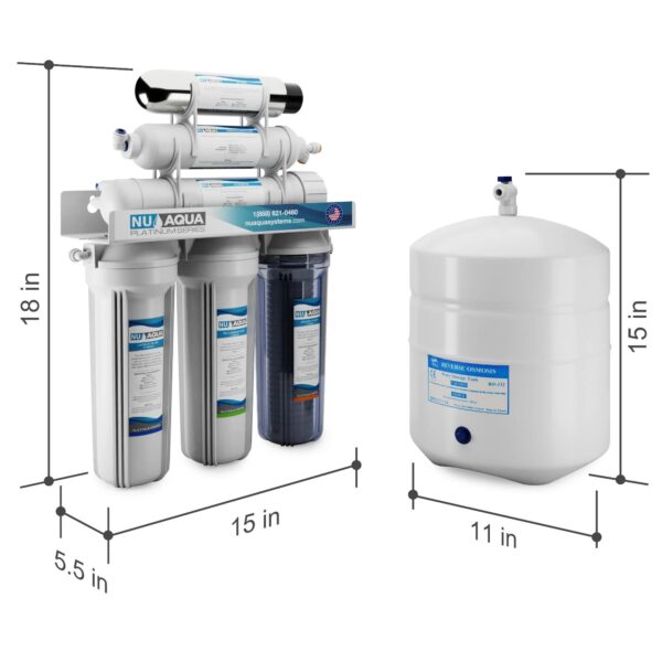 2e8f30e95bcb490ca5dfd1ac3ba611d0 NU Aqua Platinum Series 6 Stage UV Ultraviolet 100GPD RO System