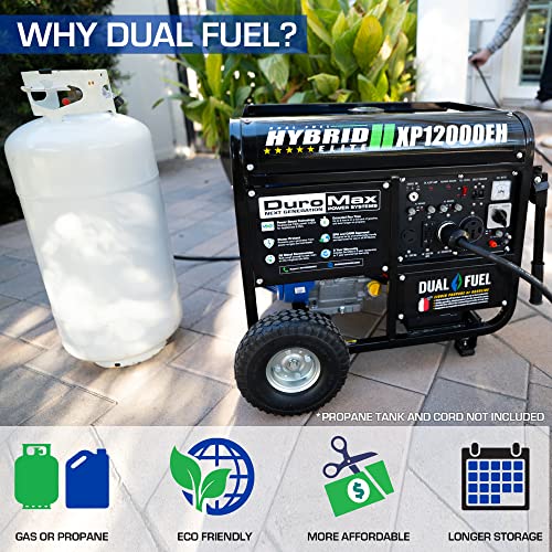 2e943c5f885249b4a3e4a81711d2b3c6 XP12000EH Dual Fuel Generator – 12,000W Gas/Propane, 457cc 4-Stroke Engine, EPA/CARB Compliant