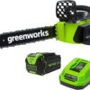 40V 16" Brushless Cordless Chainsaw, 4.0Ah Battery and Charger Included