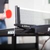 JOOLA Inside Professional MDF Indoor Ping Pong Table with Quick Clamp Table Tennis Net and Post Set - 10 Minute Easy Assembly - Tournament Quality - Foldable with Single Player Playback Mode