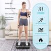 Vibration Plate Fitness Platform Exercise Machine Vibrating Lymphatic Drainage Shaking Full Body Shaker Workout Vibrate Stand Shake Board Sport Gym for Weight Loss Fat Burner for Women Men