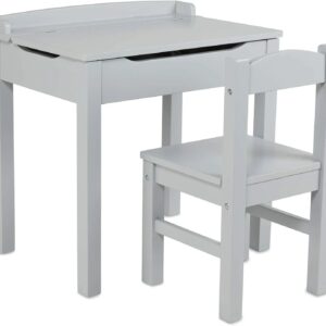 Wooden Lift-Top Desk & Chair - Honey