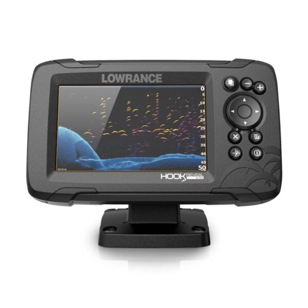 302fa6c6453b422d95c3aee338b444da Lowrance Hook Reveal 5" Fish Finder Splitshot With Autotuning Sonar, DownScan Imaging and FishReveal