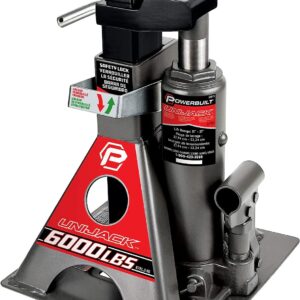 Powerbuilt 3 Ton, Bottle Jack and Jack Stands in One, 6000 Pound Capacity