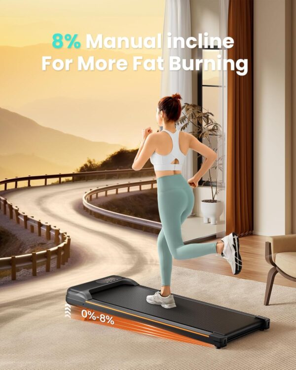 31011c24857942f188f13f65bcce55d5 Walking Pad, Under Desk Treadmill with Incline for Home Office 2.5HP Portable Walking Treadmill with 280 Lbs Weight Capacity Walking Machine, Remote Control, LED Display