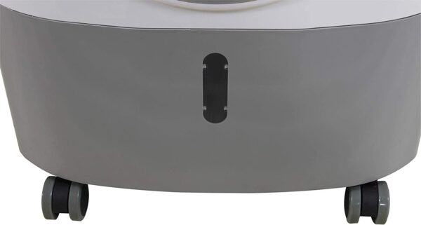 31a990f2c64543e78ec084575aecdd69 MC18M Portable Evaporative Cooling Fan, Indoor/Outdoor High Temp Environments, 1300 CFM, 500 sq. ft., 2-Speed Fan, 53.4 dB, White