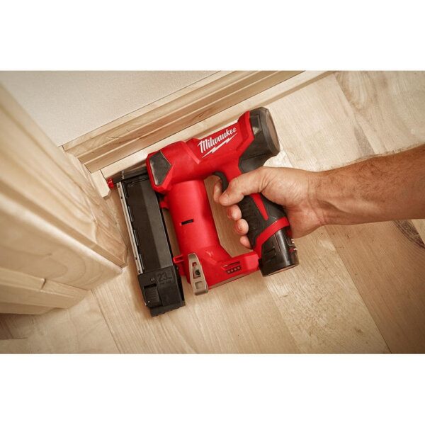 M12 12-Volt 23-Gauge Lithium-Ion Cordless Pin Nailer with M12 2.0 Ah Battery 2540-20-48-11-2420