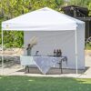 10x10 Pop up Canopy Tent Instant Commercial Canopy with 150D Silver Coated Fabric