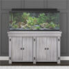 Bowery Hill 55 Gallon Aquarium Stand in Rustic White