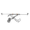 Universal Mobile Miter Saw Stand with Mounting Braces