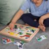 Melissa & Doug Farm Animals Sound Puzzle - Wooden Peg Puzzle With Sound Effects (8 pcs)