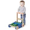Deluxe Chomp and Clack Alligator Wooden Push Toy and Activity Walker