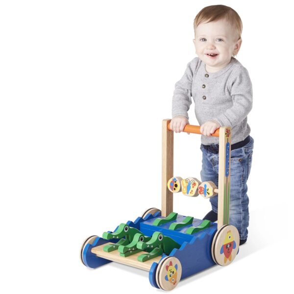 3239d02503fe430da11c32233e1aeaba Deluxe Chomp and Clack Alligator Wooden Push Toy and Activity Walker