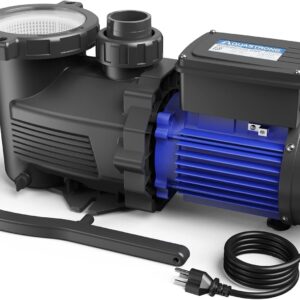 AQUASTRONG In/Above Ground Pool Pump, High Flow (with Timer, 2HP, 8917 GPH, 220V)