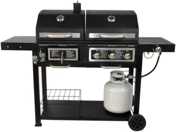 32d7a066edb44b7da5fd7c946ba74819 Dual Fuel Combination Charcoal/Gas Grill