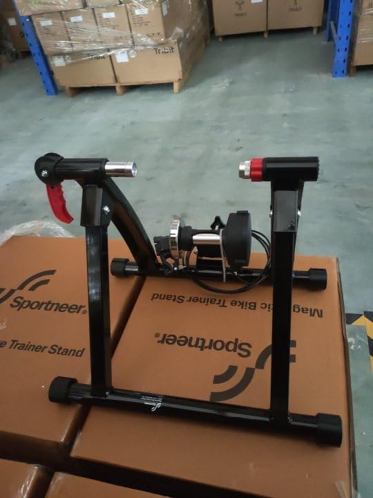 32d8c03bd6b84bca81cd4071055e41a8 Bike Trainer Stand Indoor Riding - Sportneer Magnetic Stationary Bicycle Exercise Stand with Noise Reduction Wheel, 6 Resistance Adjustable