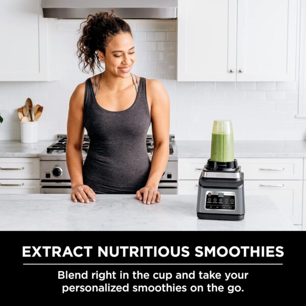 32ea145235854776ac4337c30d763314 BN801 Professional Plus Kitchen System, 1400 WP, 5 Functions for Smoothies, Chopping, Dough & More with Auto IQ, 72-oz.* Blender Pitcher, 64-oz. Processor Bowl, (2) 24-oz. To-Go Cups, Grey