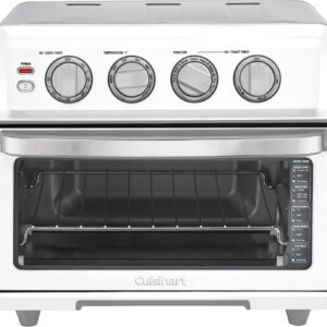 Air Fryer + Convection Toaster Oven, 8-1 Oven with Bake, Grill, Broil & Warm Options, Stainless Steel, TOA-70