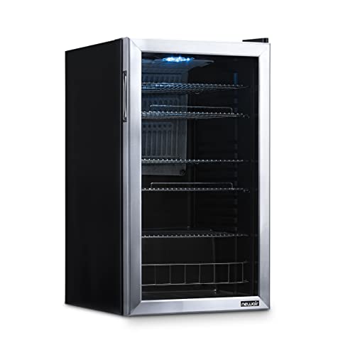 335a0e791098483bb39379e49c6ec8f6 NewAir Beverage Refrigerator Cooler | 126 Cans Free Standing with Right Hinge Glass Door