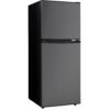 Danby DCR047A1BBSL 4.7 Cubic Feet Dual Door Compact Refrigerator, Black Steel