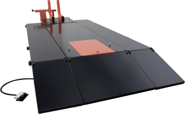33ae6f22c8b94e28bfcf5a1adab30606 1500LB Air-Operated Motorcycle & ATV Lift Table – 48" Wide with Side Extensions, 2-Year Warranty
