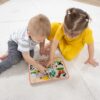 Melissa & Doug Farm Animals Sound Puzzle - Wooden Peg Puzzle With Sound Effects (8 pcs)