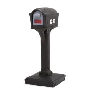 Classic Black Plastic Mailbox