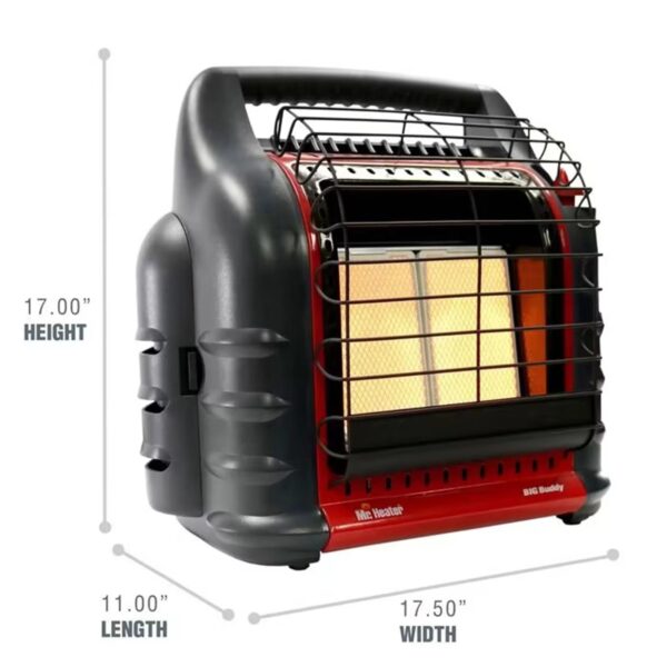 Mr. Heater Big Buddy 4,000 to 18,000 BTU Portable LP Gas Heater (2 Pack)
