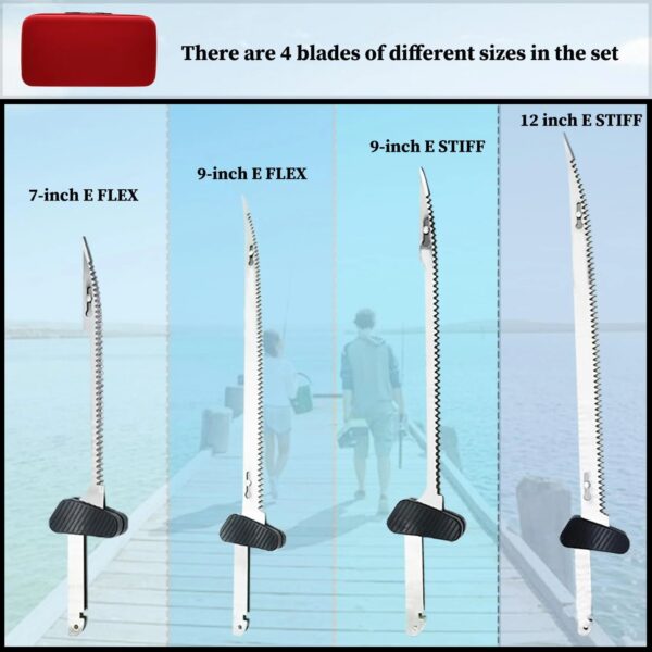 34f07e8c70fd430fa2ca29dfeeaf8f92 Cordless Electric Fish Fillet Knife with 4 Stainless Steel Blades