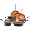 Professional 13-Piece Hard Anodized Aluminum Ti-Ceramic Nonstick Cookware Set