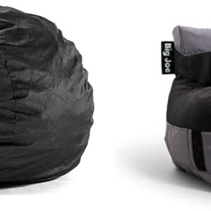 Large foam padded bean bag chair with removable cover