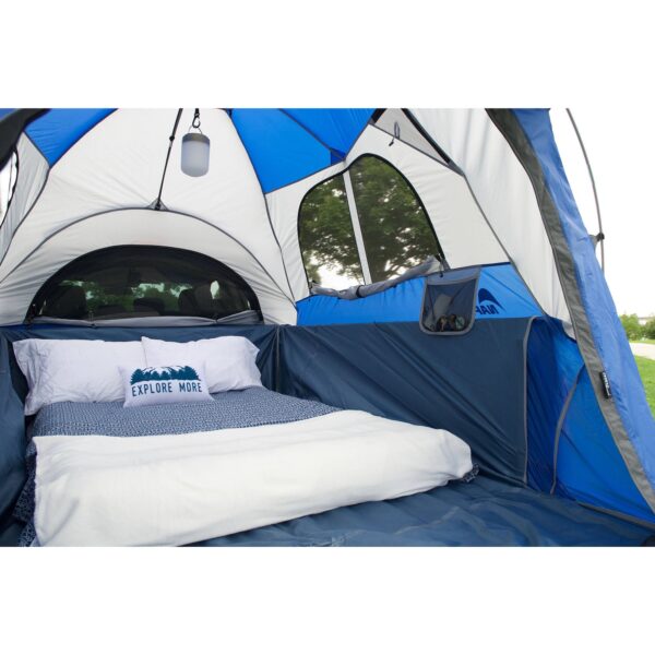 Napier Sportz Compact Short Truck Bed 2 Person Camping Tent w/ Sun Awning, Blue