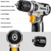Tool Set：Tool Kit with 8V Cordless Drill,Tool Box with Drill,Hand Drill Set for Men & Women,Home Tool Kits for House Repair,Handyman,DIY 126 Piece