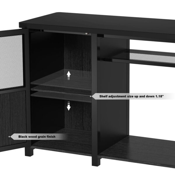 37e72960ca2d466484794ca6470a31a4 55-75 Gallon Fish Tank Stand Heavy Duty Metal Aquarium Stand with Cabinet,52