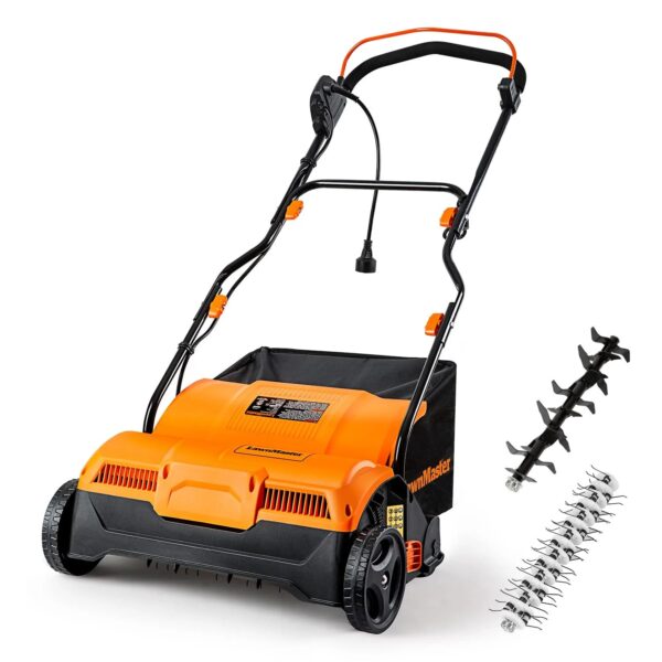 3812a1ff0ee946869691270eb806090a LawnMaster Electric 16” 13 Amp Dethatcher and Scarifier