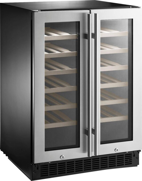 38611a3c373f4195a4dee0814addae8f 42-Bottle or 128-Can Dual Zone Wine and Beverage Cooler with Glass Do