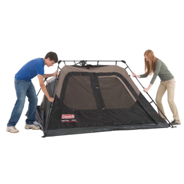 38762fbd326c4765839ab354c1870da3 Coleman 4-Person Cabin Camping Tent with Instant Setup, 1 Room, Gray