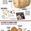 Thousand Oaks Barrel 5 gallon oak aging barrel with stand stopper and faucet
