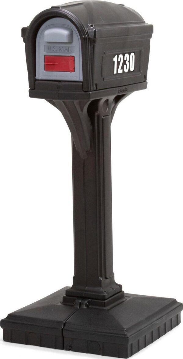 3910a9d6607b47028a8fd805675013b0 Simplay3 Dig Free Easy Up Classic Black Plastic Mailbox