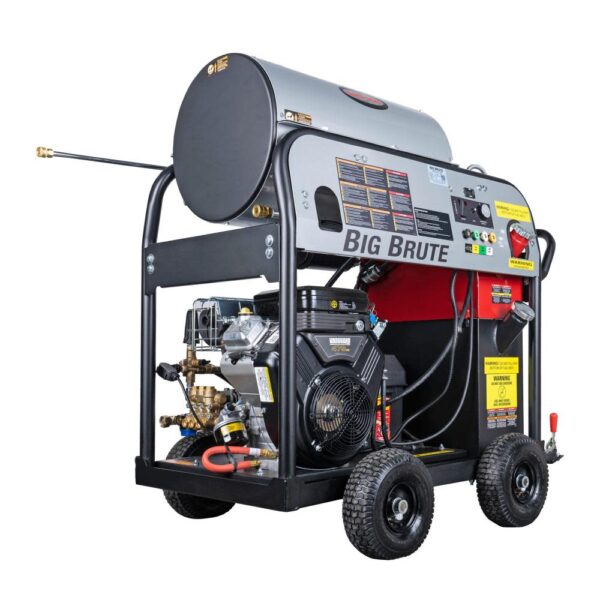 39574487739d48bf897c48643c131076 Big Brute 4000 PSI at 4.0 GPM VANGUARD V-Twin with COMET Triplex Plunger Pump Hot Water Professional Gas Pressure Washer