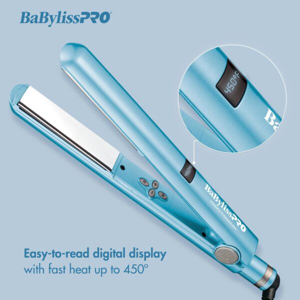395971a3e79e44a38922465da5b5107a BaBylissPRO 1" Nano Titanium Flat Iron Hair Straightener