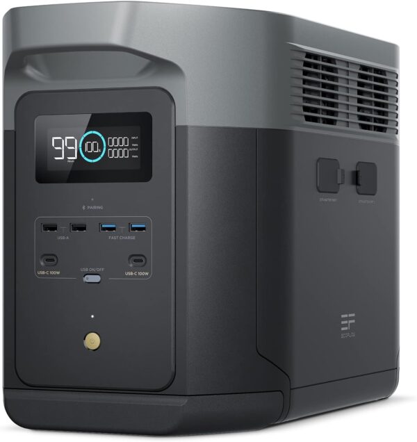 396747d51539405086a9ec05518fd78a Portable Power Station DELTA 2 Max, 2400W LFP Solar Generator, Full Charge in 1 Hr, 2048Wh Solar Powered Generator for Home Backup(Solar Panel Optional)