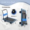 Lomive Platform Truck, 1100Lbs Hand Truck Push Cart Dolly