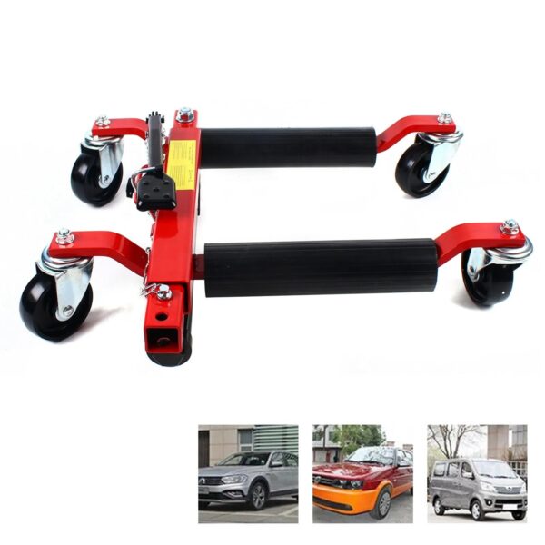 39805da9e06449b9826cceb17ad4c934 1500lb HYDRAULIC Positioning Car Wheel Dolly Jack Lift Auto Vehicle Moving Hoist