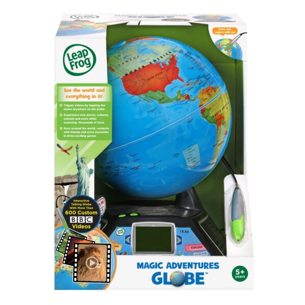 LeapFrog Magic Adventures Globe for Kids, Electronic Learning System, Teaches Countries, Culture
