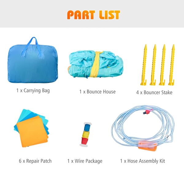 39a50cf2d6b7452884c438f2d6b2f4ac Costway Kids Bounce House Castle Splash Water Pool Without Blower