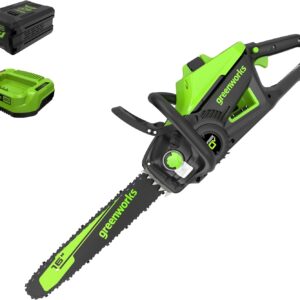 40V 16" Brushless Cordless Chainsaw, 4.0Ah Battery and Charger Included