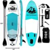Roc Inflatable Stand Up Paddle Boards 10 ft 6 in with Premium SUP Paddle Board Accessories, Wide Stable Design, Non-Slip Comfort Deck for Youth & Adults