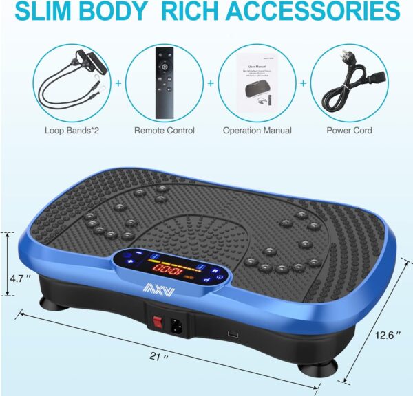 3b5cc5922291474d8752c65ada30a358 Vibration Plate Fitness Platform Exercise Machine Vibrating Lymphatic Drainage Shaking Full Body Shaker Workout Vibrate Stand Shake Board Sport Gym for Weight Loss Fat Burner for Women Men