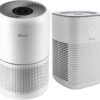 Air Purifier for Home Allergies Pets Hair in Bedroom & Standing Fan for Bedroom, 82ft CirculAir 120° Oscillating Fan